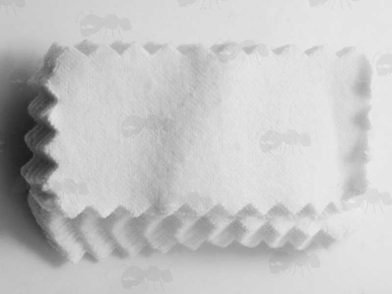 Pack of One Hundred 38mm x 76mm Gun Barrel Cloth Patches