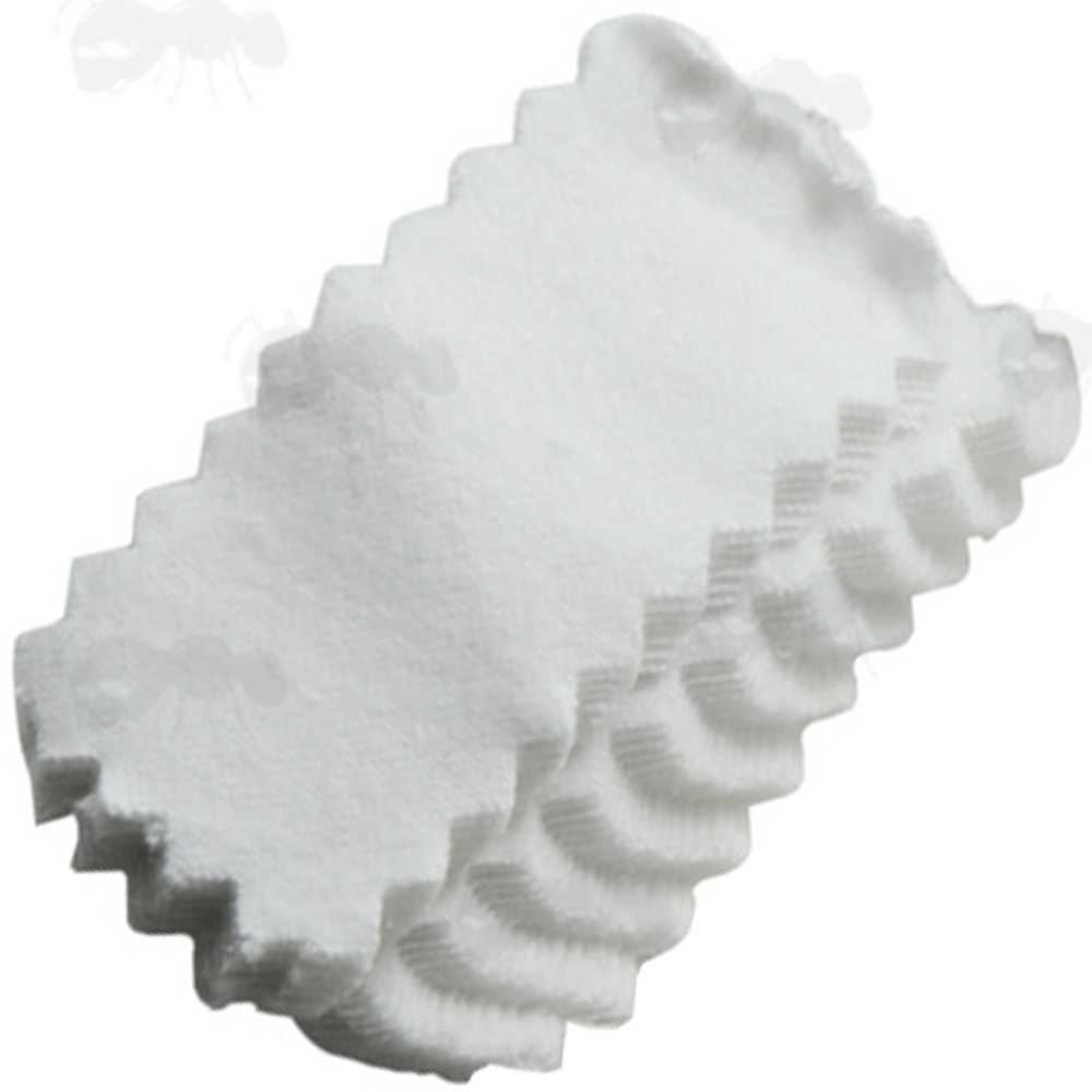 Pack of One Hundred 38mm x 76mm Gun Barrel Cloth Patches