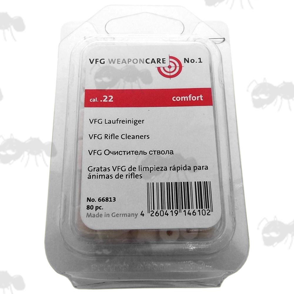 VFG .22 / 5.5mm Pre-Drilled Felt Pellets for Pull-Through Cleaning Kits