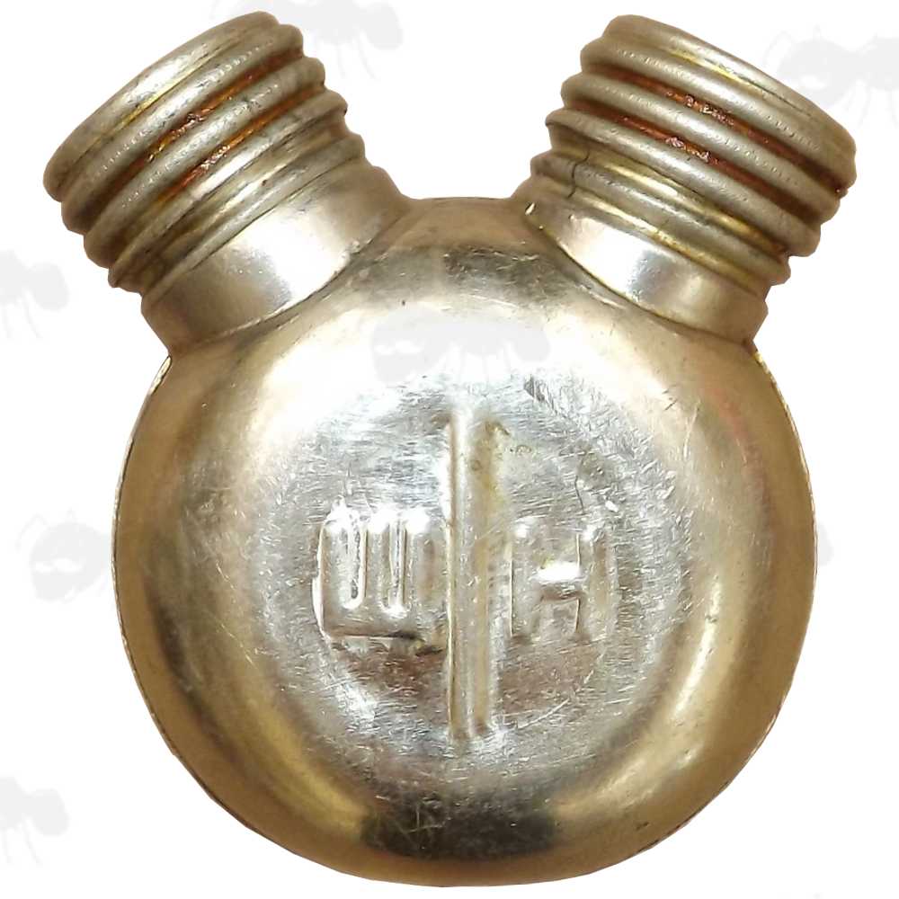 Brass Double Chamber Soviet Army Surplus Mosin-Nagant Oil Can with Caps Fitted