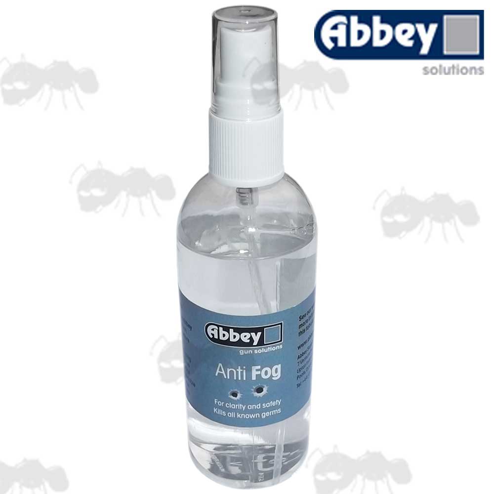 Spray Bottle of Abbey Anti-Fog Optic Lens Liquid