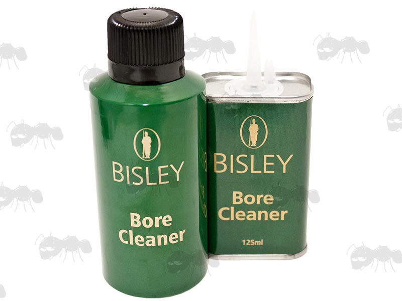 125ml Green Tin With Spout and 150ml Aerosol Canister of Bisley Gun Bore Cleaner Solvent