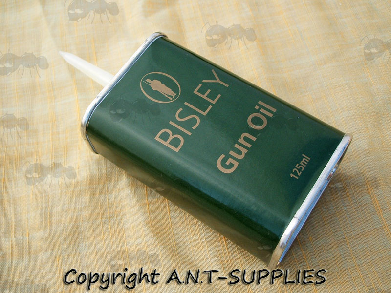125ml Green Tin With Spout of Bisley Gun Mineral Oil