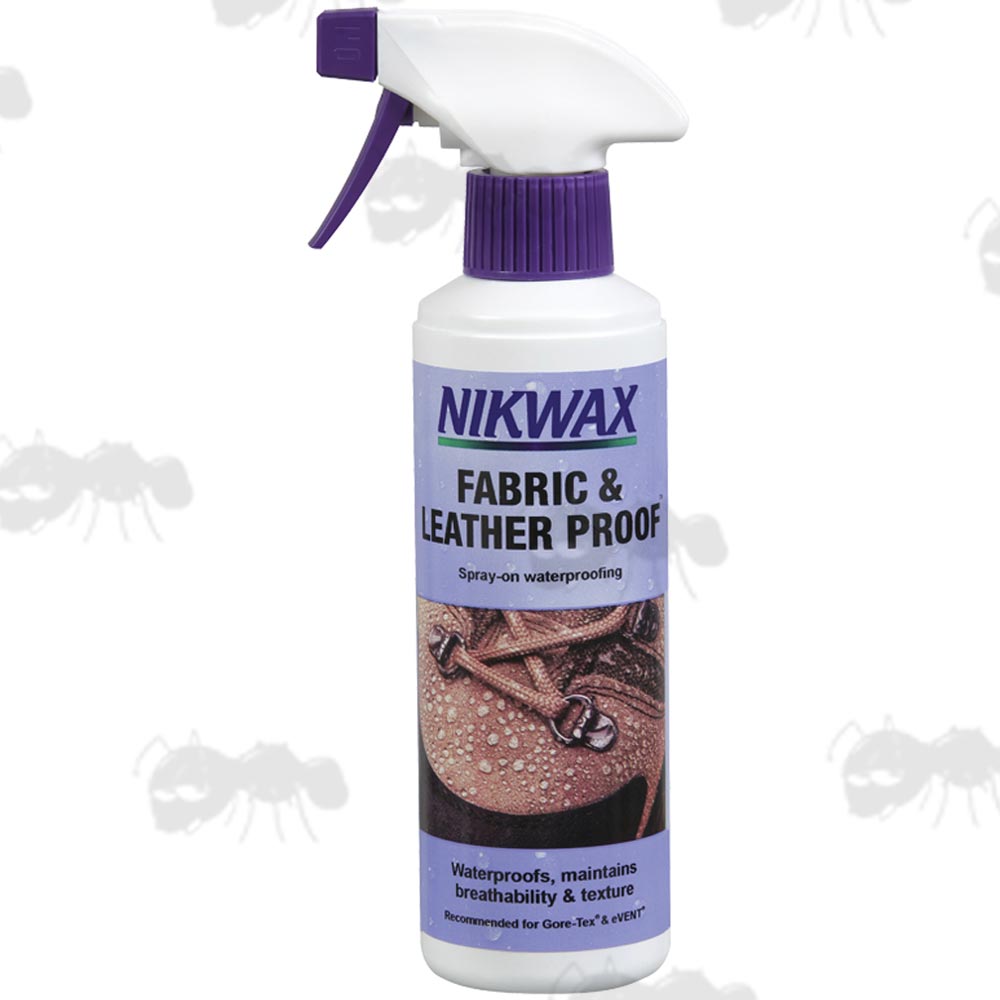 300ml Spray Bottle Of NikWax Fabric and Leather Proofer
