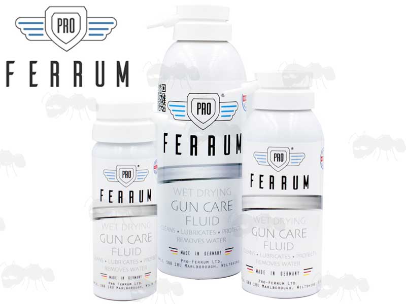 Three Sizes of Pro Ferrum Spray Cans