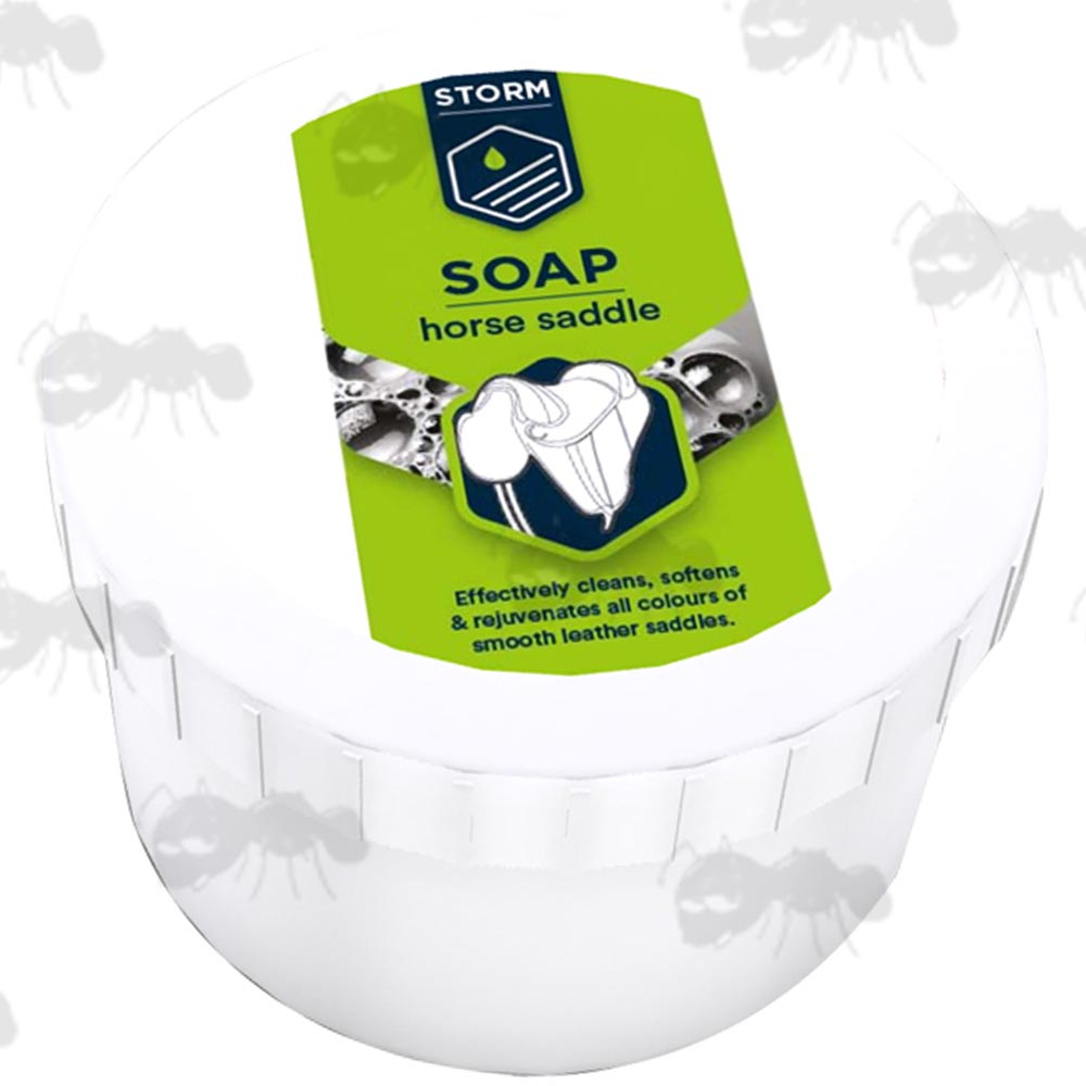 Tub of Storm Care Leather Saddle Soap 350g