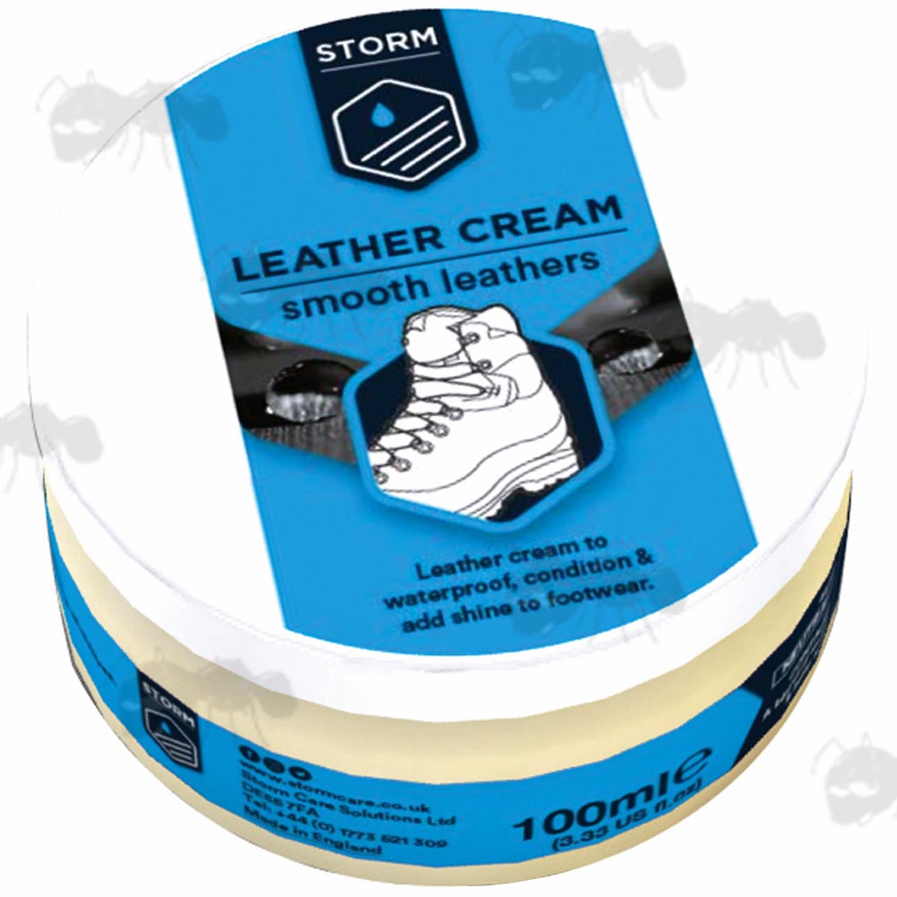 Tub of Storm Care Leather Cream Conditioner 100ml Neutral