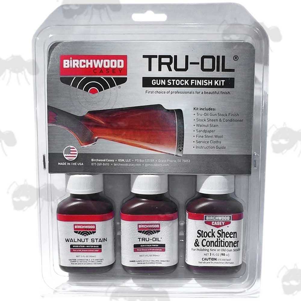 Birchwood Casey Tru Oil Gun Stock Kit In Packaging