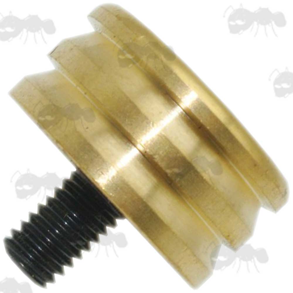 12 Gauge 18mm Brass Button Jag For 10-32 US Thread Muzzleloader Rods