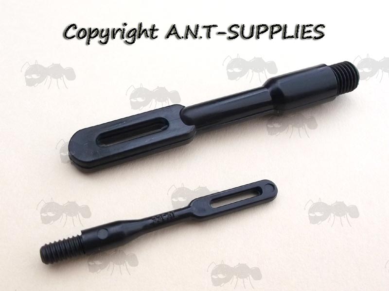 Two Black Plastic Rifle Patch Puller Loops