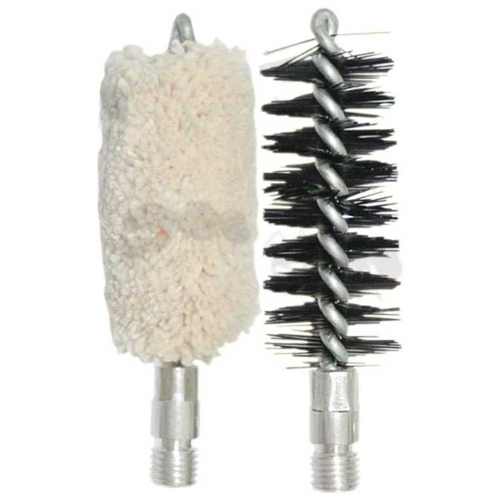Pair of 20 Gauge #5/16x27 Male Thread Cotton Mop and Nylon Brush Set