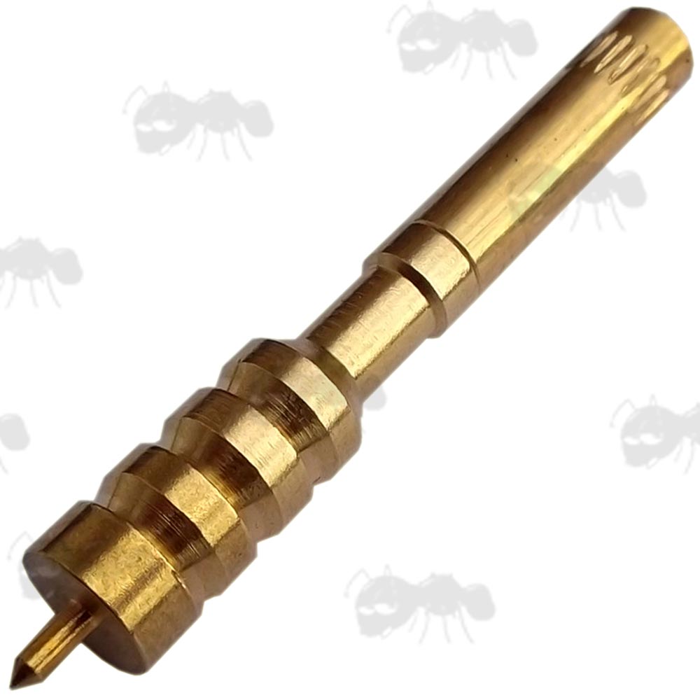 USA Thread Brass .40 Calibre Spear Point Jag with UK Thread Adapter