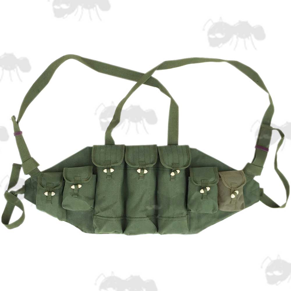 Vietnam Era Chest Rig Chinese Army Surplus Ammo Pouch Vest