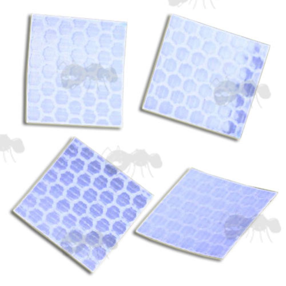 Reflective Velcro Backed Patches Four Piece Patch Set Freepost UK