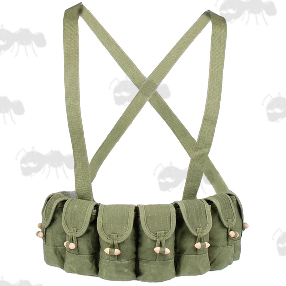Vietnam Era Chest Rig Chinese Army Surplus Ammo Pouch Vest