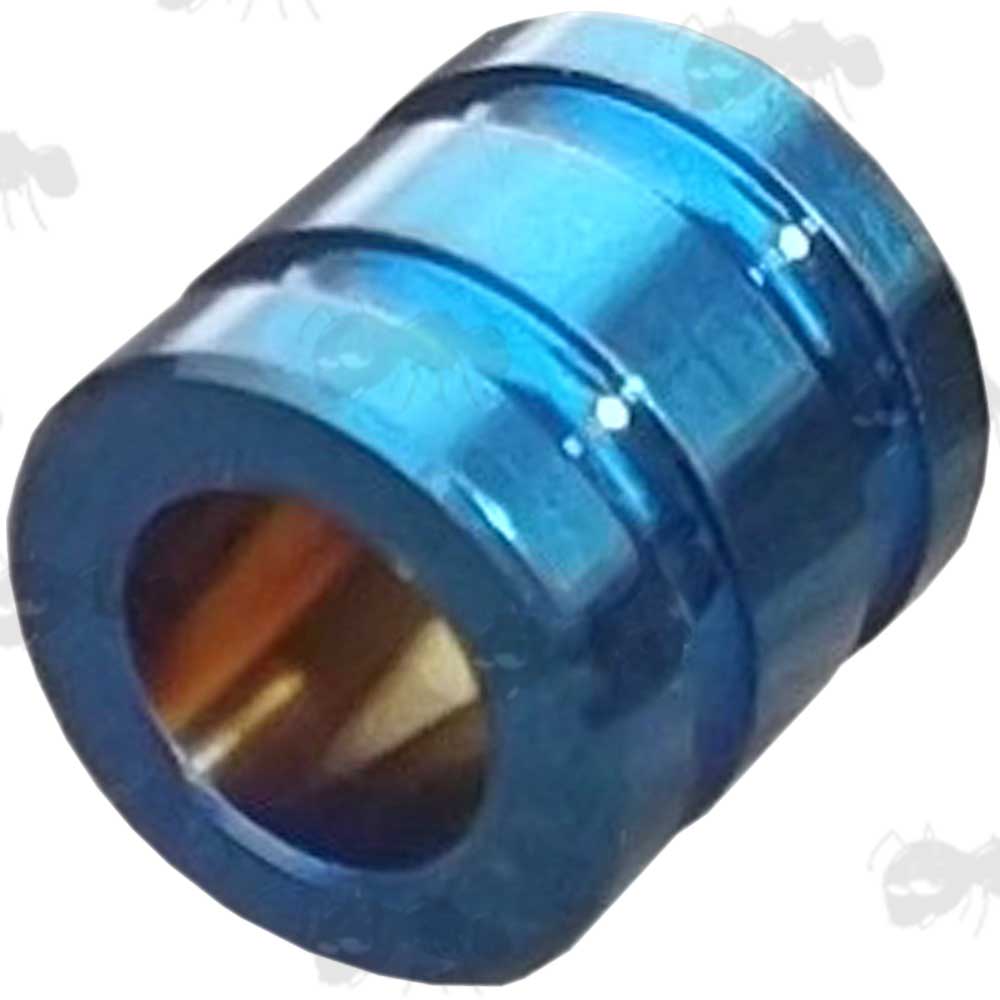 Titanium Paracord Tube Bead With Blue Finish