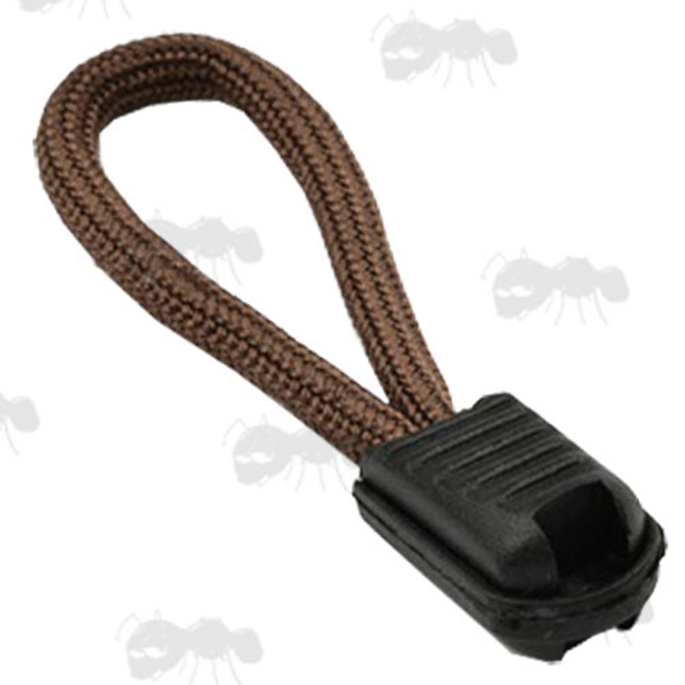 Brown Paracord Zipper Pull