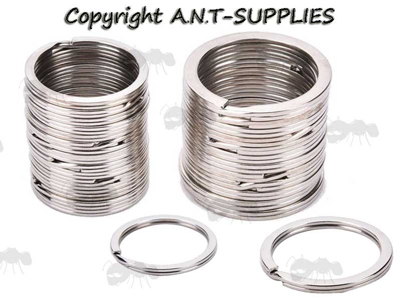 Stainless Steel Keychain Split Rings with a 25mm Diameters