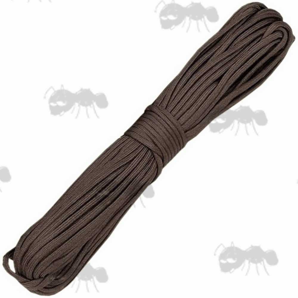 30 Metres Dark Brown Coloured Paracord