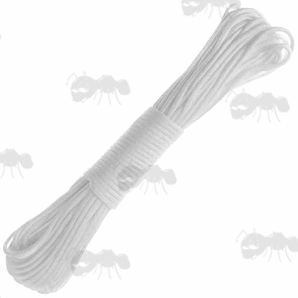 30 Metres White Coloured Paracord