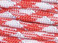 Reflective Thread Red and White Camouflage Colour Paracord