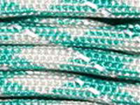 Reflective Thread Turquoise and White Camouflage Colour Paracord