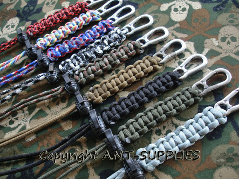 Paracord Weave Lanyard Keys, Zippers, Knives etc UK Post