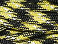 Reflective Thread Yellow and Black Camouflage Colour Paracord