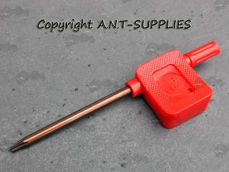 Red Grip T8 1911 Handle Grip Screwdriver Tool