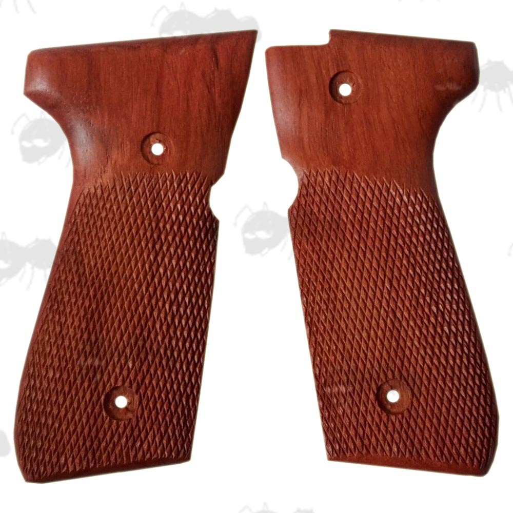 Beretta 92F Wooden Grips Full Size Pistol Wood Grip UK Freepost