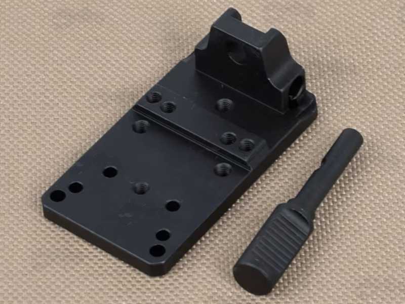 Mini Red Dot Sight Universal Base Plate Mount with Charging Handle for Glock Pistols