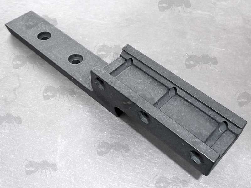 Base View of The Mark II Black Plastic SA80 / L85 Raiser Rail Mount for ACOG Sights