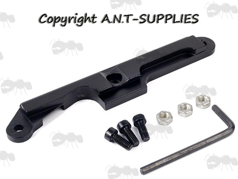 All Black Aluminium AK Sight Side Mount Bracket Plate with Fittings