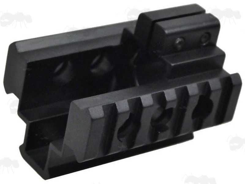 Inner View of The Front AR Tower Sight Base Tri-Rail Mount