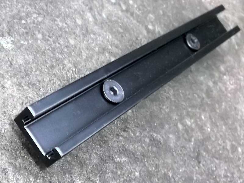 Top View of The UIT / Anschutz T-Channel Accessory Rail Adapter for M-Lok Slot Rifle Handguards