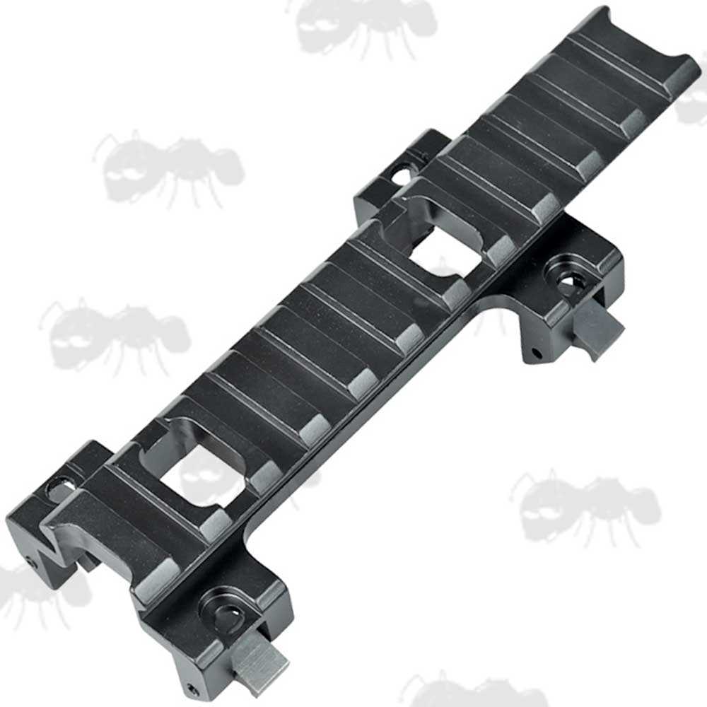 Black MP5 Low-Profile Sight Base Forward Reach Rail Claw Mount