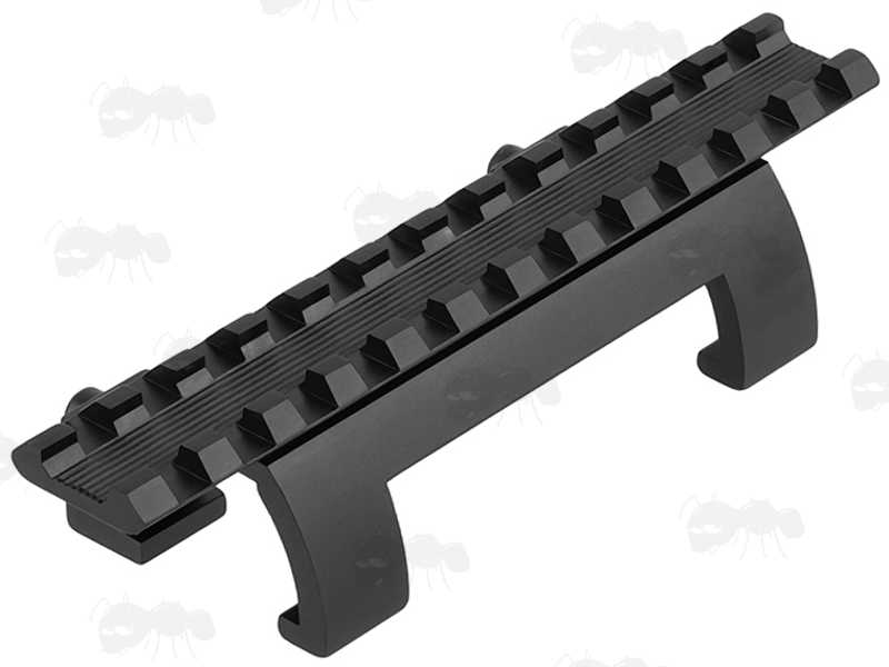 Black MP5 Low-Profile Sight Base Extended Rail Claw Mount