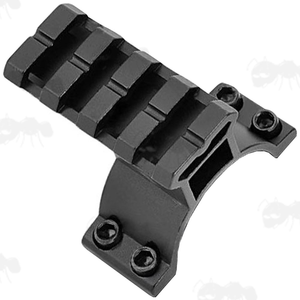 Four Slot Weaver / Picatinny Extended Accessory Rail Ring Top for 30mm Diameter Scope Mount, High-Profile See-Through Design