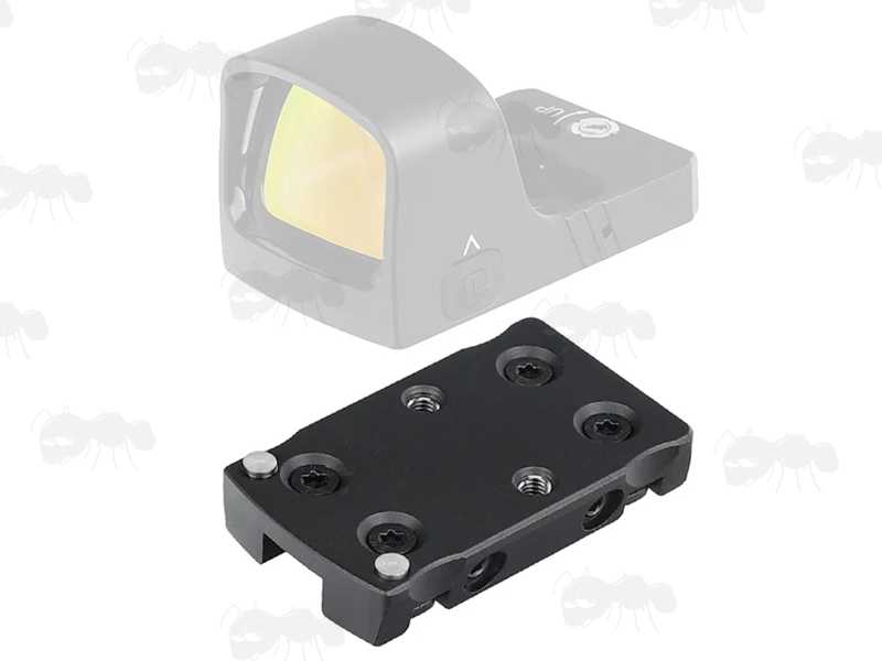 Aluminium Shotgun Rib Adapter Rail Base for Dot Sights with Trijicon RMR, SRO / Holosun 407C, 507C, 508T Footprints