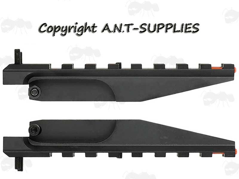 Side Views of The AK-47 Replacement Rear Sight Weaver Rail Mount with Integrated Fibre Optics Sights