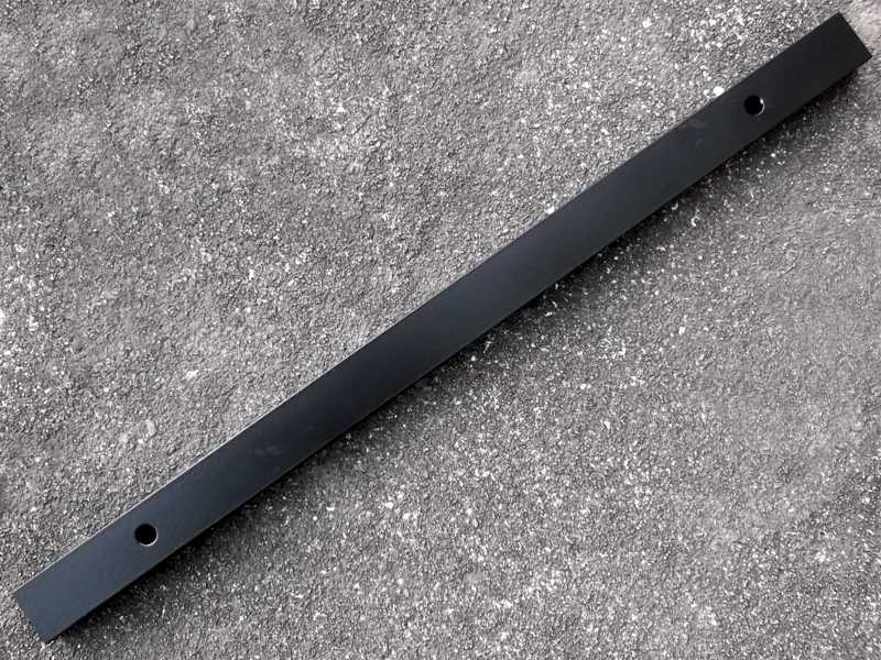 Base View of The Black Anschutz / Euro / UIT Forend T-Channel Accessory Rail, 30cm Long