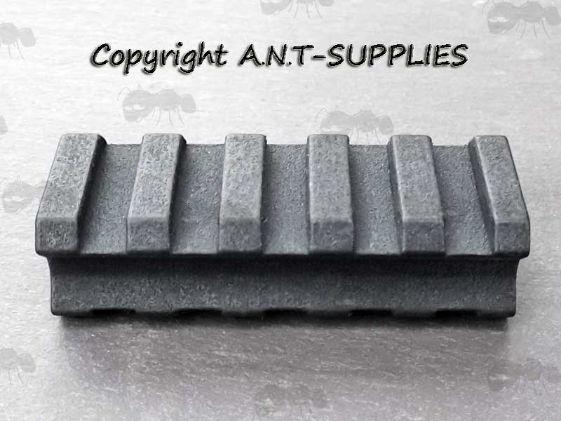 Side View of The Hard Nylon Double Side Weaver / Picatinny Rail