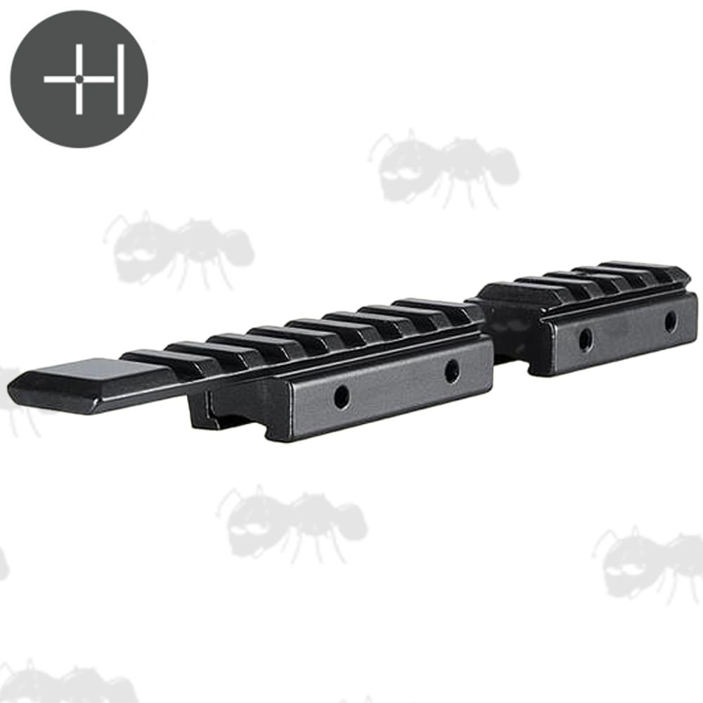 Hawke Optics Standard UK 11mm / 3/8 Inch Wide Dovetail Rail to Weaver / Picatinny Rail Two Piece Adaptor