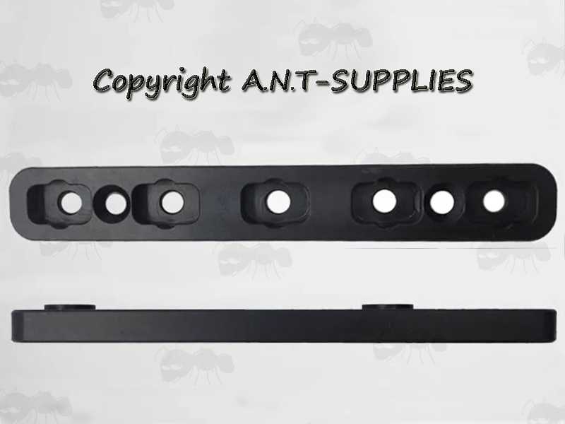80mm Long KeyMod Accessory Rail to M-Lok Rail Adapters