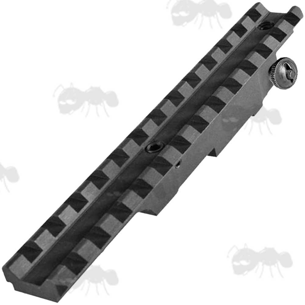 Black Anodised Finish Aluminium Mauser 98K Sight Base Rail Adapter With Thirteen Slots