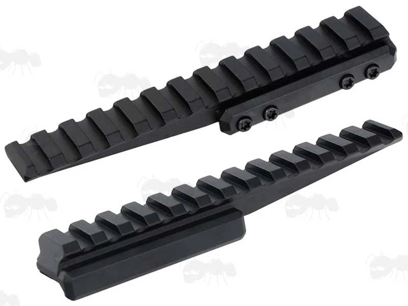 Low-Profile Thirteen Slot Length Forward Reach Picatinny Riser Rail