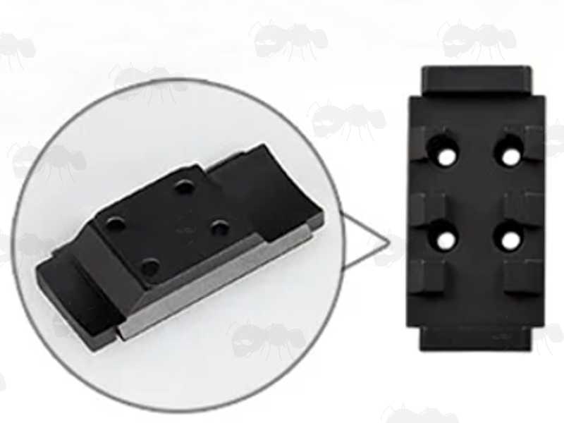 Curved Base Plate Picatinny Rail Adapter for The Heavy-Duty Picatinny to Picatinny Rail Adapter Clamp