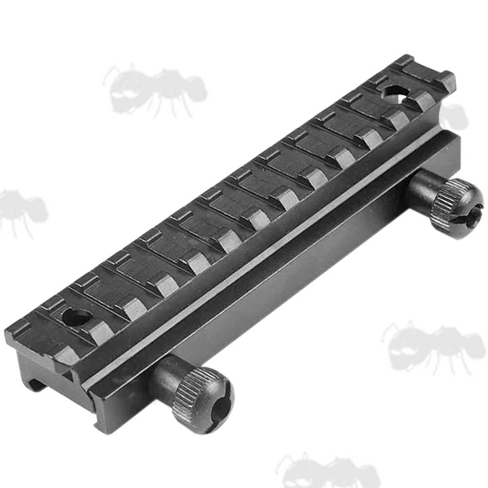 Medium Profile Long Extended Thirteen Slot Length Weaver Raiser Rail