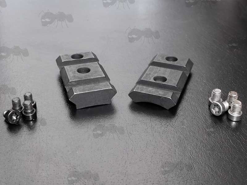 Two Piece Remington 700 Steel Weaver Rails With Screw Sets