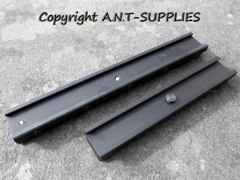 Fixed Medium Length and Long Length Clamped SA80 / L85 Sight Rails to Weaver / Picatinny Adapters